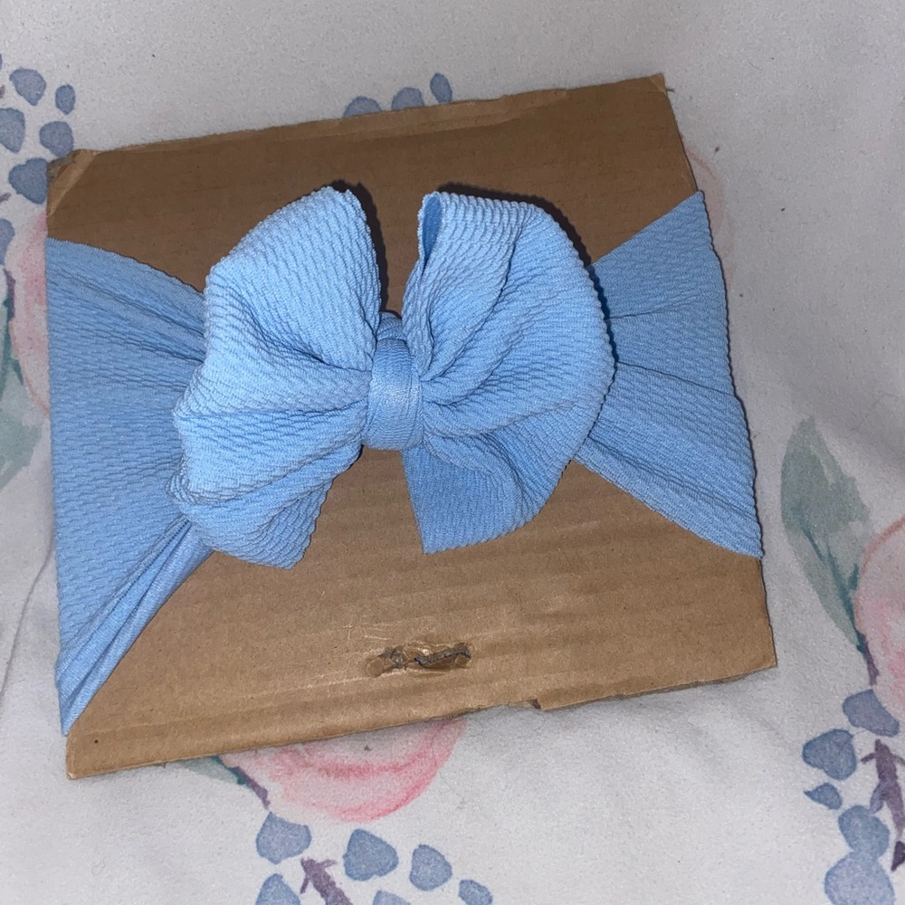 Blue Bow Headband for Kids